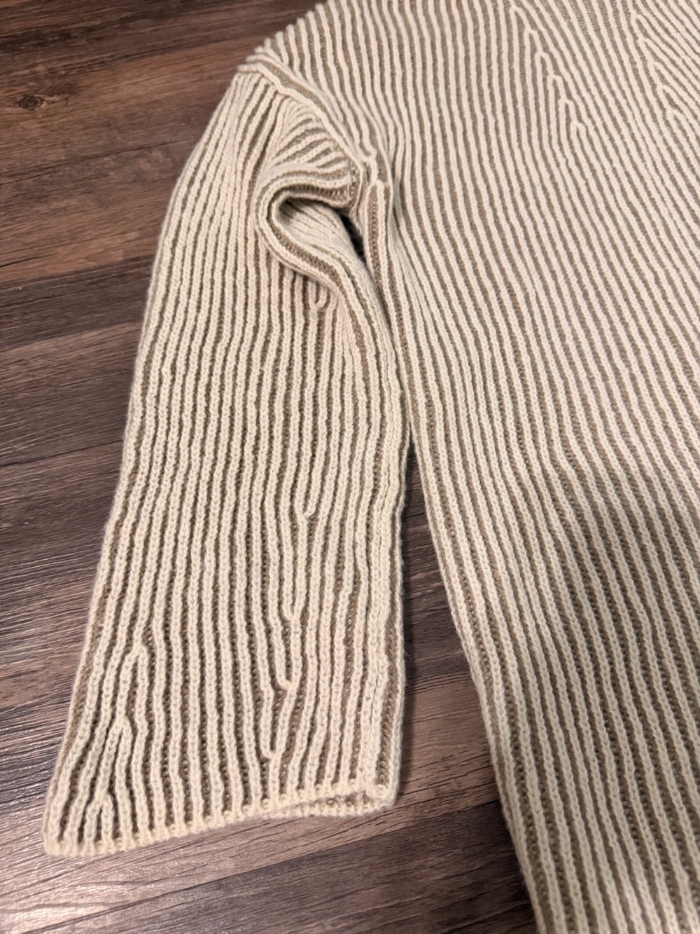 Max Studio Women’s Cream Ribbed Turtleneck Sweater Dress size Small - Picture 4 of 6